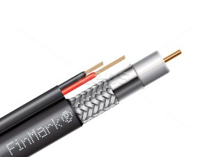 Абонентський коаксіальний кабель  FinMark F690BVcu-2×0.75 POWER з додатковими струмоведучими провідниками