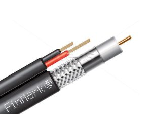 Абонентський коаксіальний кабель  FinMark F5967BV-2×0.75 POWER з додатковими струмоведучими провідниками