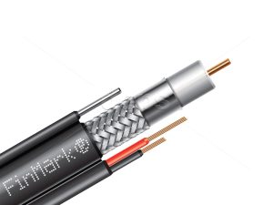 Абонентський коаксіальний кабель  FinMark F690BVM-2×0.75 POWER з додатковими струмоведучими провідниками