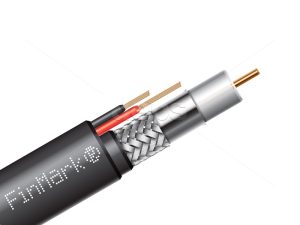 Абонентський коаксіальний кабель  FinMark F690BVcu-2×0.75 POWER РVС з додатковими струмоведучими провідниками