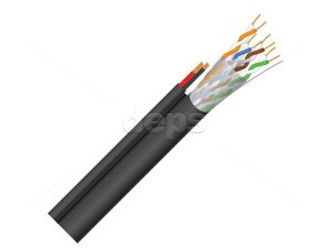 Twisted pair cable FinMark UTP CAT5e 4P 24AWG-2×0.75 power 305 m outdoor