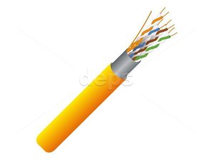 Twisted pair cable FinMark FTP CAT5e 4P 24AWG LSZH orange 305m indoor